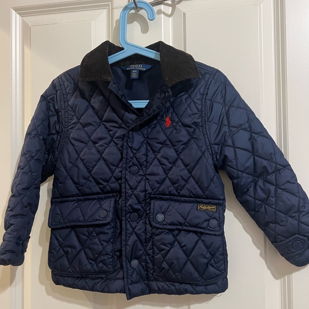 Polo by Ralph Lauren Navy Quilted Kids Jacket